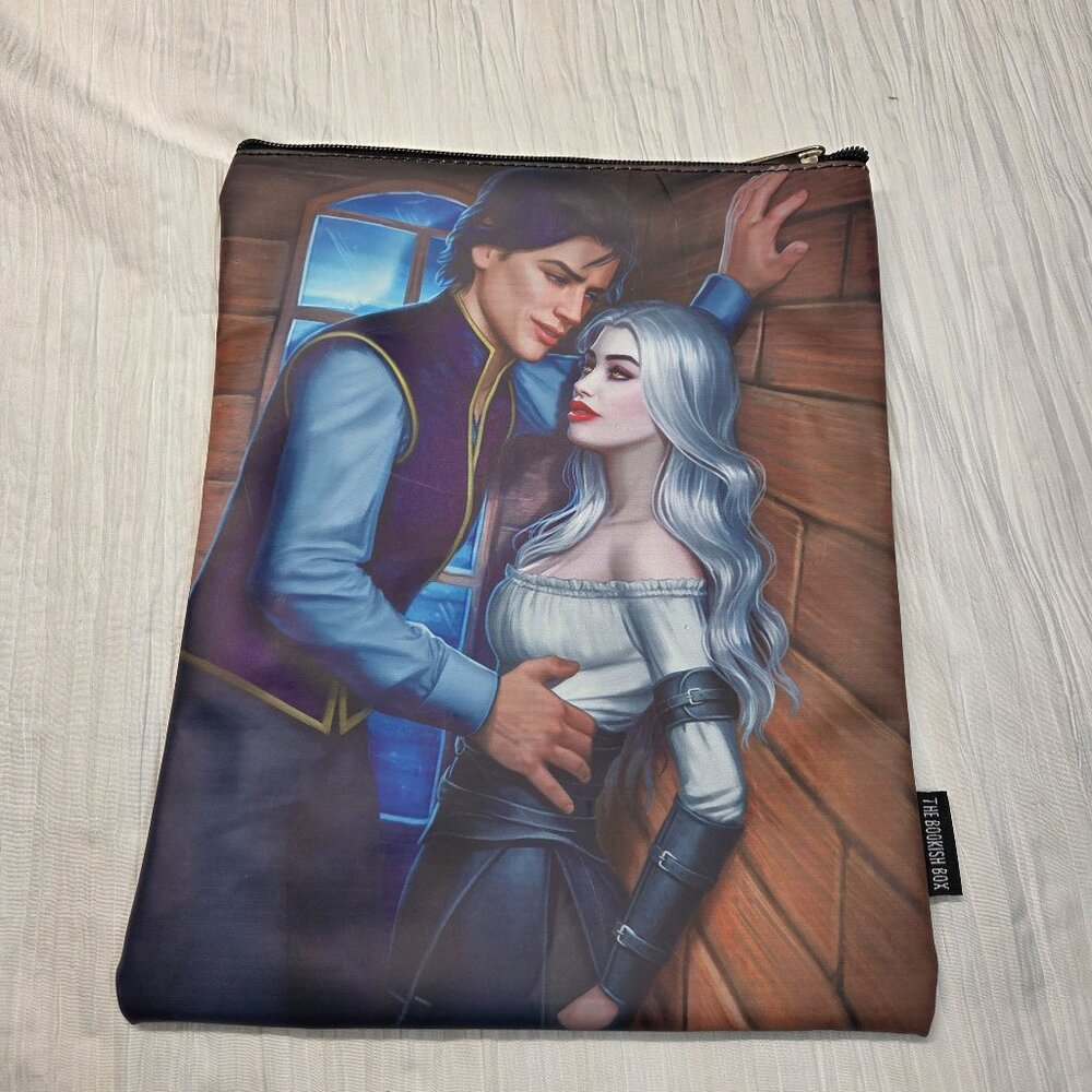 The Bookish Box Manon and Dorian Zippered Book Sleeve Throne of Glass Mass